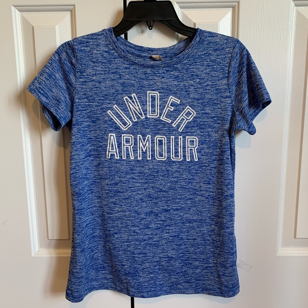 under armor dri-fit blue tshirt